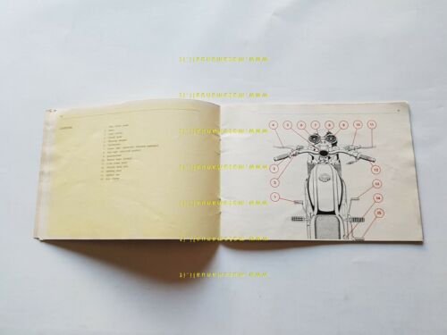 Benelli 650 Tornado 1970 manuale uso originale INGLESE ENGLISH owner's …