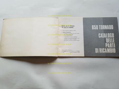 Benelli 650 Tornado 1971 catalogo ricambi ORIGINALE spare parts catalogue