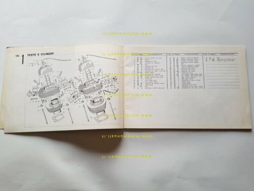 Benelli 650 Tornado 1971 catalogo ricambi ORIGINALE spare parts catalogue