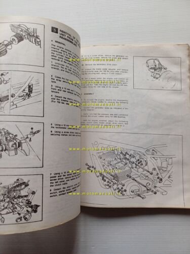 Benelli 750 Sei - 500 Quattro 1976 manuale officina ENGLISH …