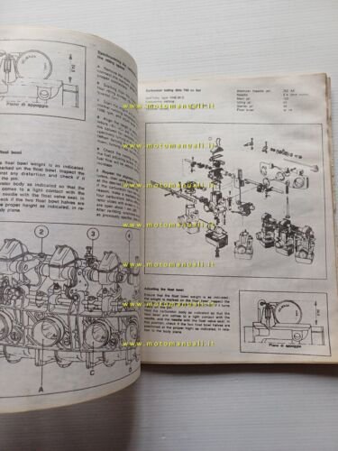 Benelli 750 Sei - 500 Quattro 1976 manuale officina ENGLISH …