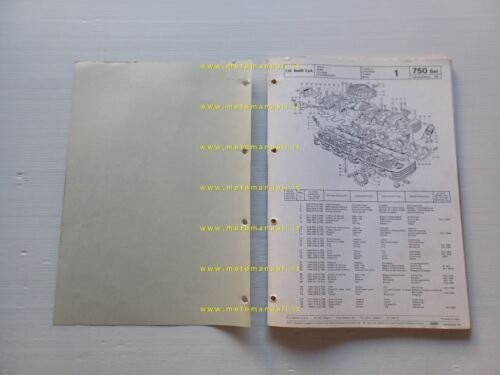 Benelli 750 SEI 1974-75 catalogo ricambi originale spare parts list