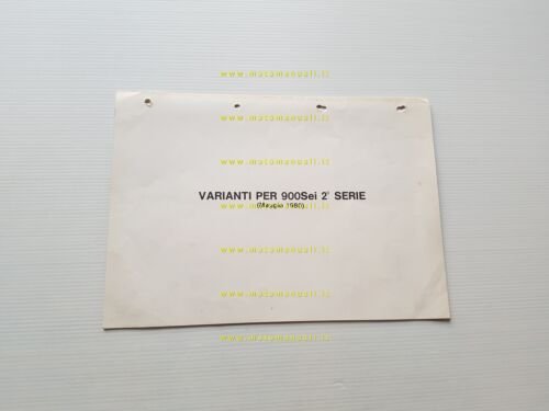 Benelli 900 Sei 2a Serie 1980 AGGIORNAMENTO catalogo ricambi originale