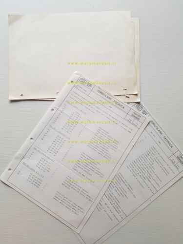 Benelli 900 Sei 2a Serie 1980 AGGIORNAMENTO catalogo ricambi originale