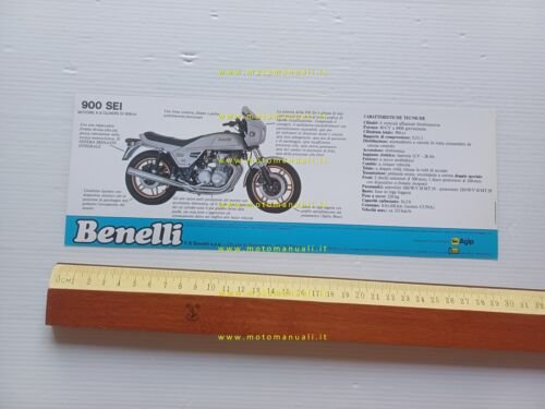 Benelli 900 SEI depliant italiano originale