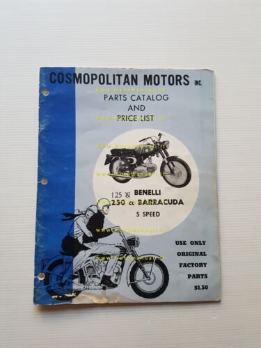 Benelli Barracuda 125 - 250 catalogo ricambi USA originale