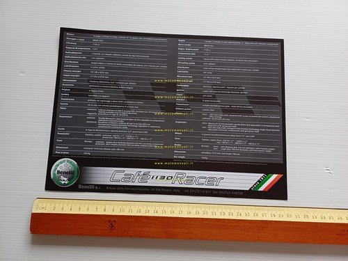 Benelli Cafè Racer 1130 2007 depliant originale