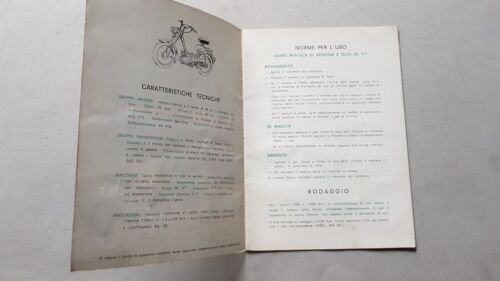 Benelli Export 3V P Monotrave KS 49 anni 60 manuale …