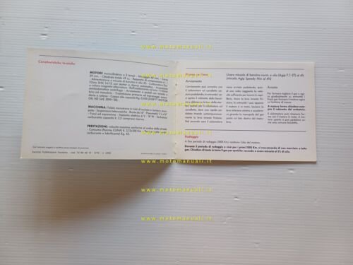 Benelli Export FA 50 1976 manuale uso originale ciclomotore owner's …