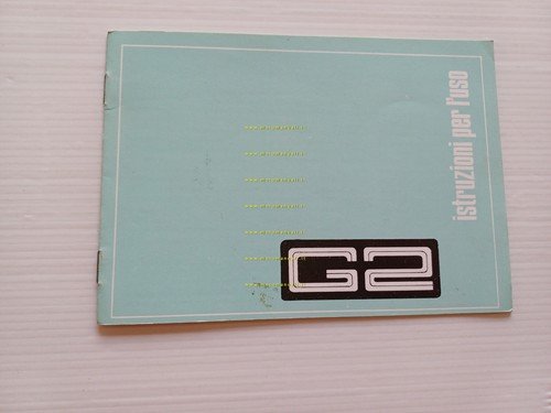 Benelli G2 50 1980 manuale uso manutenzione libretto originale italiano
