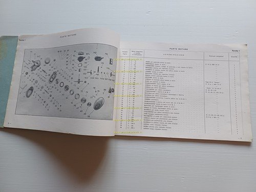 Benelli Leoncino 125 1950-51-52-53 catalogo ricambi originale