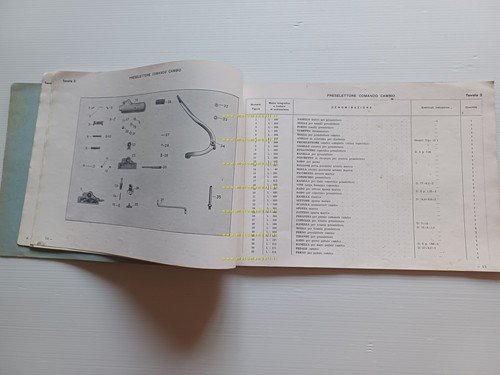 Benelli Leoncino 125 1950-51-52-53 catalogo ricambi originale