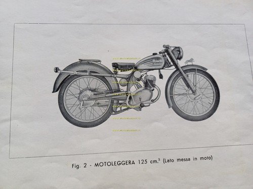 Benelli Leoncino 125 1950 catalogo ricambi originale spare parts catalog