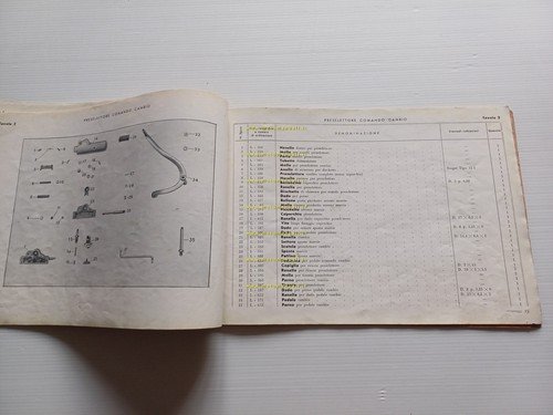 Benelli Leoncino 125 1950 catalogo ricambi originale spare parts catalog