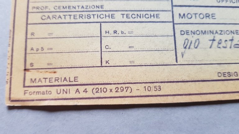 Benelli Leoncino 125 4T 1955 disegno originale testa no depliant …
