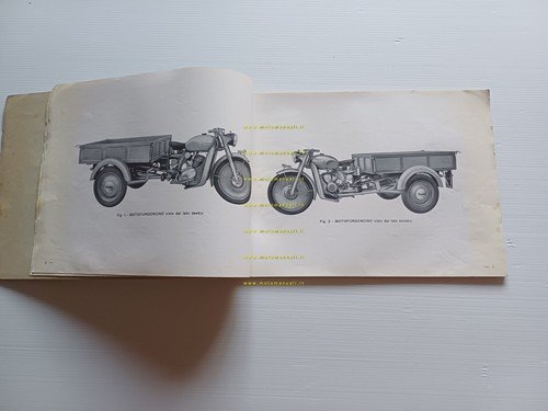 Benelli Leoncino 125 motocarro motofurgoncino 1954 catalogo ricambi originale