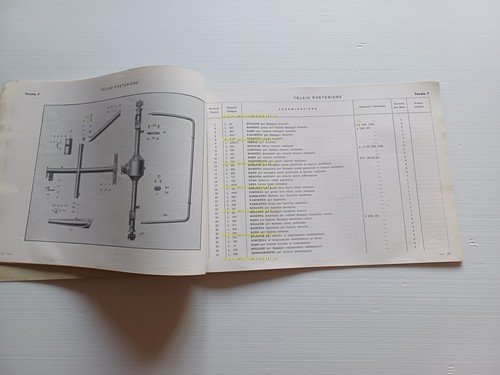 Benelli Leoncino 125 motocarro motofurgoncino 1954 catalogo ricambi originale