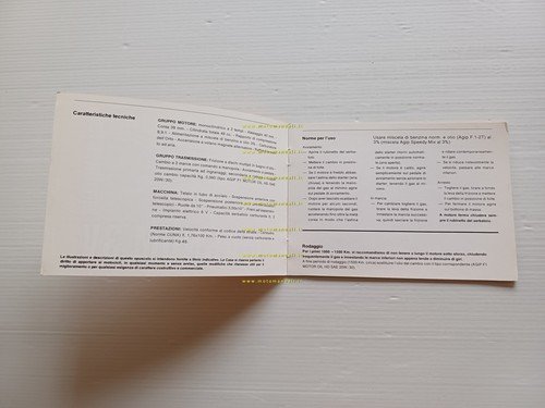 Benelli Magnum 3V 50 1979-80 manuale uso manutenzione libretto originale