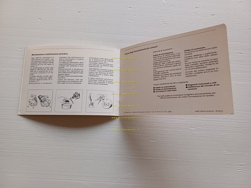 Benelli Magnum 3V 50 1979-80 manuale uso manutenzione libretto originale