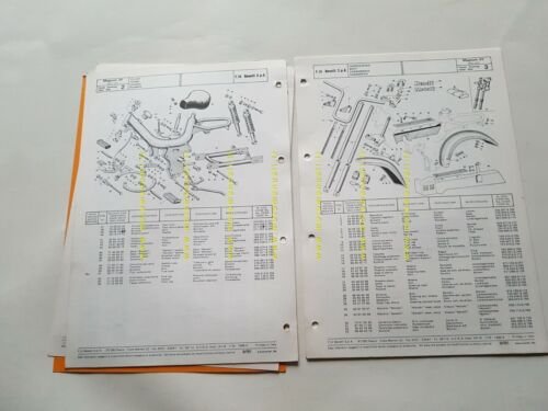 Benelli Magnum 50 3V 1976 catalogo ricambi originale spare parts …