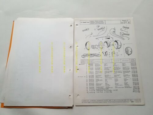 Benelli Magnum 50 3V 1976 catalogo ricambi originale spare parts …
