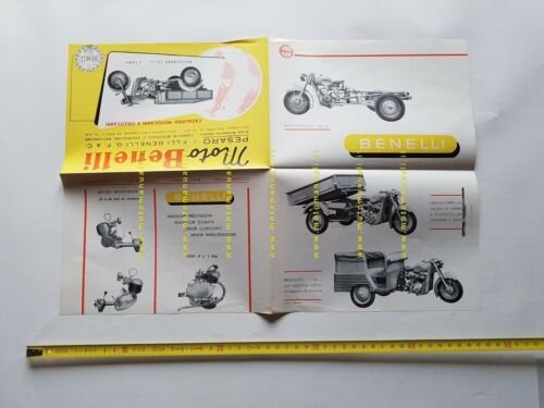 Benelli modelli motocarri 49 - 150 anni 50 depliant originale …