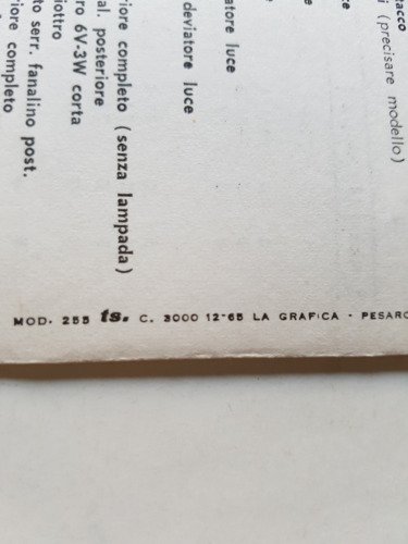 Benelli-Motobi 49 1965-70 cataloghi ricambi TELAIO tutti modelli parts catalogue