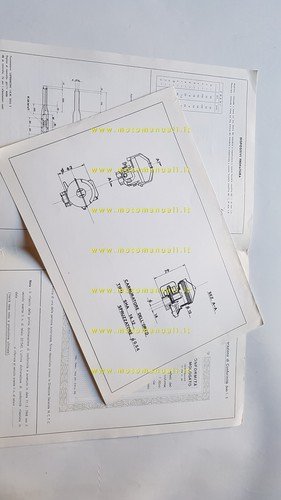 Benelli Motobi 49 Export FA 1968 scheda omologazione DGM Facsimile …