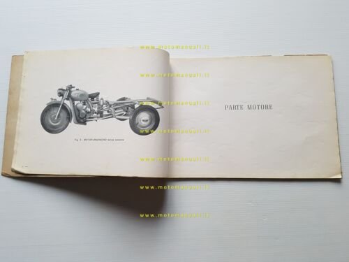 Benelli Motofurgoncino 125 1954 catalogo ricambi originale spare parts catalog