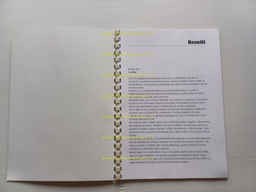 Benelli presentazione scooter 491 1997 CARTELLA STAMPA originale PRESS KIT