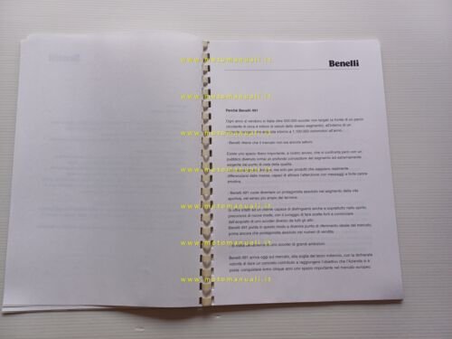 Benelli presentazione scooter 491 1997 CARTELLA STAMPA originale PRESS KIT
