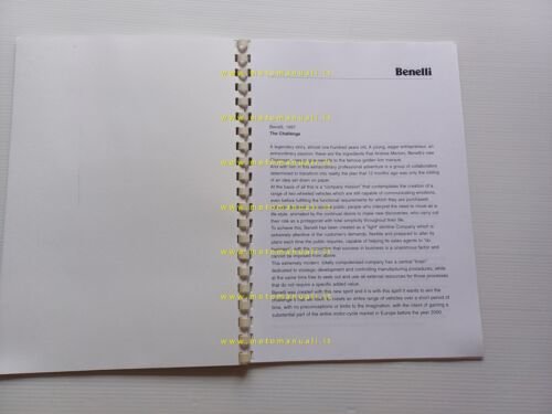 Benelli presentazione scooter 491 1997 CARTELLA STAMPA originale PRESS KIT
