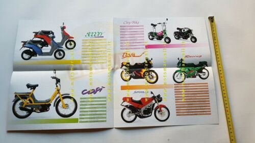 Benelli produzione ciclomotori modelli 1992 depliant brochure originale italiano
