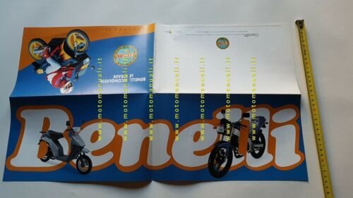 Benelli produzione ciclomotori modelli 1992 depliant brochure originale italiano