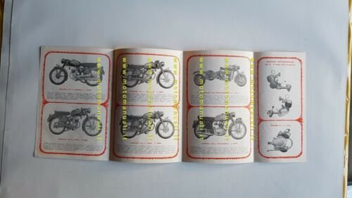 Benelli produzione modelli 1958 moto depliant originale brochure italiano