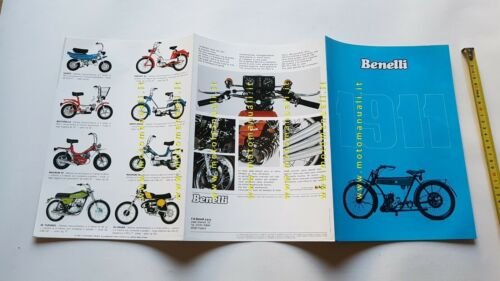 Benelli produzione modelli 1977 depliant brochure moto originale italiano