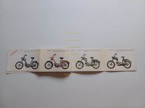 Benelli produzione modelli moto ciclomotori 1970 depliant italiano originale