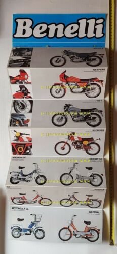 Benelli produzione moto ciclomotori 1981 depliant originale motorcycle brochure