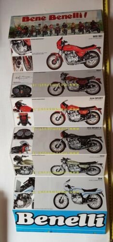 Benelli produzione moto ciclomotori 1981 depliant originale motorcycle brochure