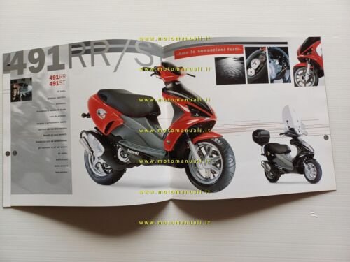 Benelli produzione scooter modelli 2000 depliant italiano originale