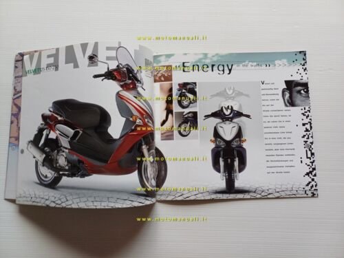 Benelli produzione scooter modelli 2001 depliant testo tedesco originale