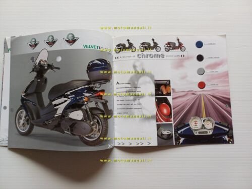 Benelli produzione scooter modelli 2001 depliant testo tedesco originale
