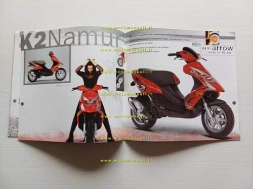 Benelli produzione scooter modelli 2001 depliant testo tedesco originale