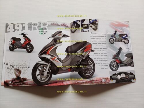 Benelli produzione scooter modelli 2001 depliant testo tedesco originale