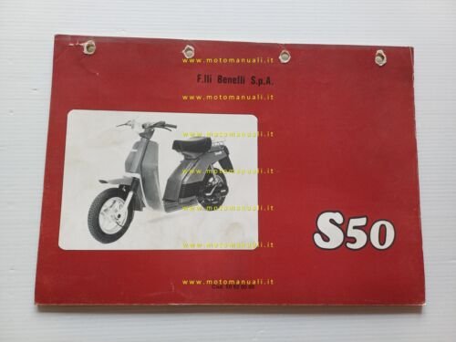 Benelli S 50 Scooter 1981 catalogo ricambi originale spare parts …