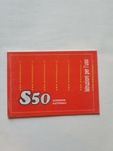 Benelli S 50 Scooter Accensione Elettronica 1988 manuale uso libretto …