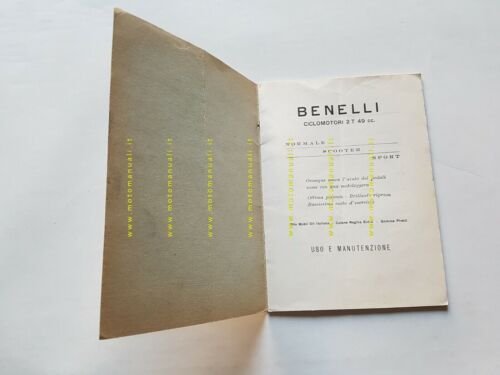 Benelli Sport - Scooter - Normale 49 1958 manuale uso …
