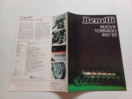 Benelli Tornado 650 S2 1973 depliant italiano originale
