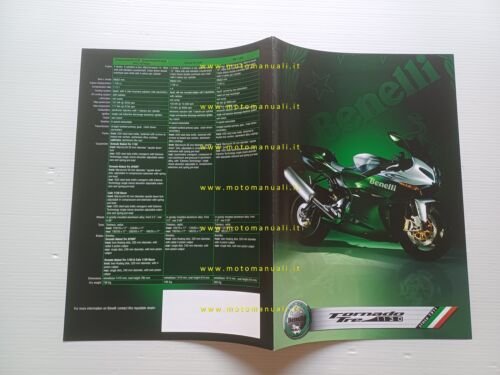 Benelli Tornado Tre modelli 1130 depliant INGLESE originale