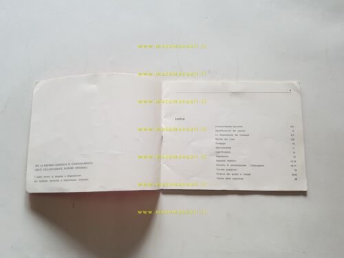 Benelli TR 90 Trial 1972 manuale uso manutenzione libretto italiano …